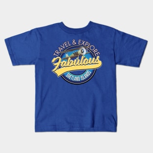 Shetland Islands logo Kids T-Shirt